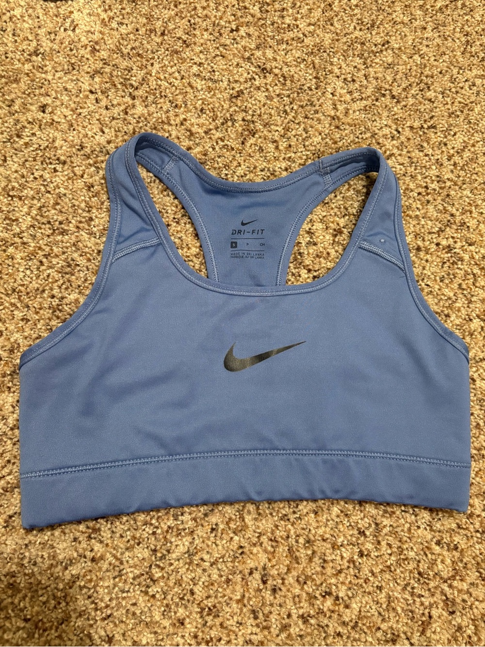 Nike Women’s Dri-Fit Swoosh Blue Sports Bra